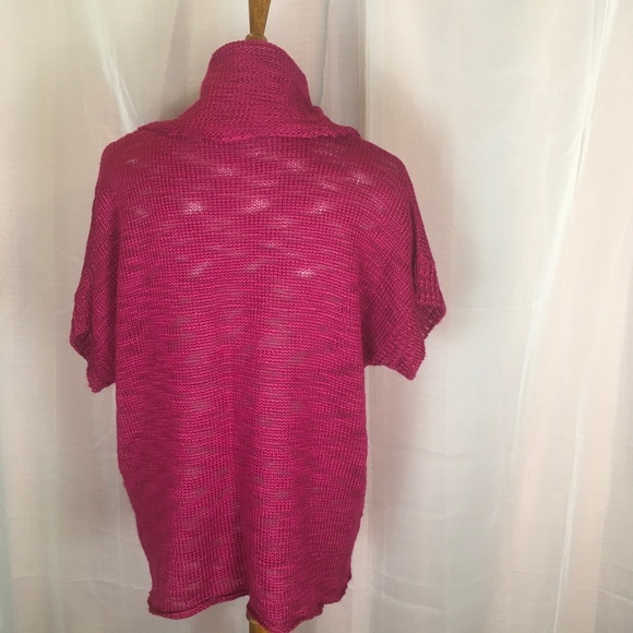 Grace Elements Raspberry Cowl Sweater M FREE SHIP - Picture 2 of 4